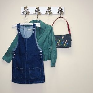 TOPSHOP MOTO Overalls Mini Dress Jumper